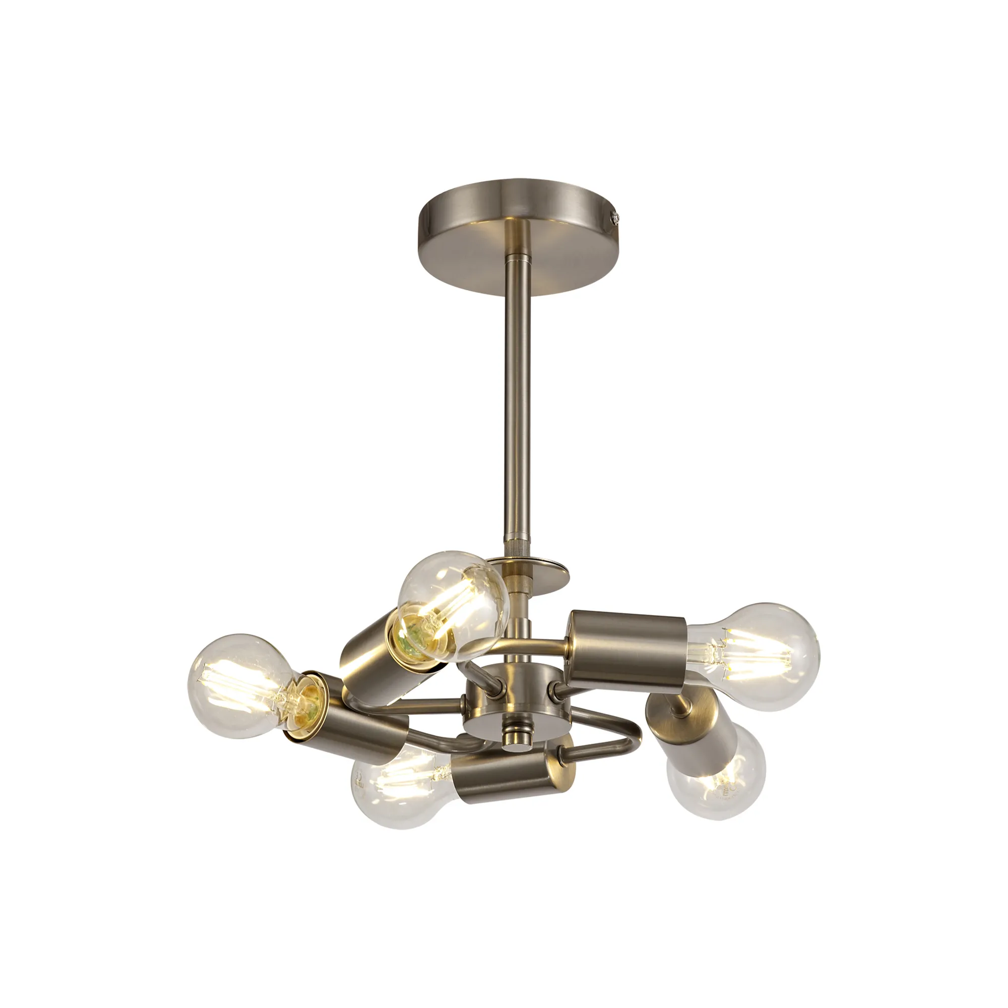 Baymont SN Ceiling Lights Deco Semi Flush Fittings